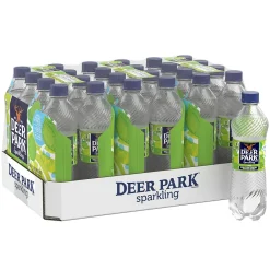 Deer Park Sparkling Water, Zesty Lime, 16.9 oz. Bottles, 24/Carton (12349502)