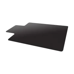 Chair Mats*Deflect-O EconoMat Hard Floor Chair Mat with Lip, 45" x 53'', Black (CM21232BLKCOM)