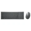 Dell Multi-Device Wireless Keyboard and Combo Optical Mouse, Gray (KM7120W-GY)