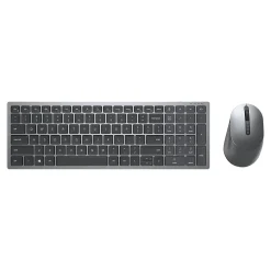 Dell Multi-Device Wireless Keyboard and Combo Optical Mouse, Gray (KM7120W-GY)