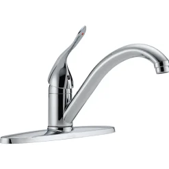 Delta Commercial HDF Single Handle Kitchen Faucet, Chrome (100LF-HDF)