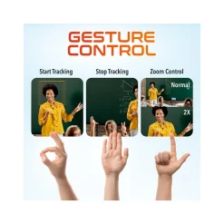 Best Delton AIC60 UHD 4K Face Tracking and Gesture Controls Webcam, 8.3 Megapixels, Black, (DCAIC60)