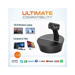 Sale Delton C90 HD 1080p Conference Speakerphone Webcam, 2 Megapixels, Black, (DCSC90)