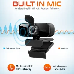 Best Delton C24 HD 1080p Webcam, 2 Megapixels, Black (DCAM24BK)