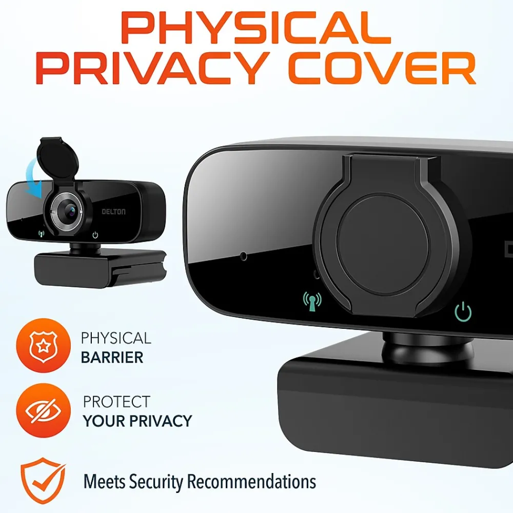 Best Delton C24 HD 1080p Webcam, 2 Megapixels, Black (DCAM24BK)