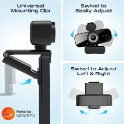 Best Delton C24 HD 1080p Webcam, 2 Megapixels, Black (DCAM24BK)