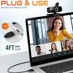 Best Delton C24 HD 1080p Webcam, 2 Megapixels, Black (DCAM24BK)