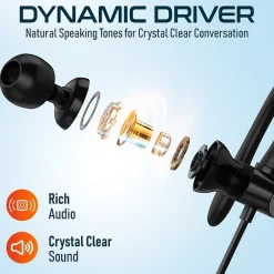 Outlet Delton 24ECA Stereo Earbuds, USB Type-C (DWH24ECA)