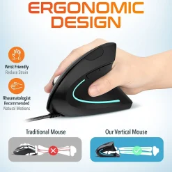 New Delton Ergonomic 12 Optical USB Mouse, Black (DMERG12-U)