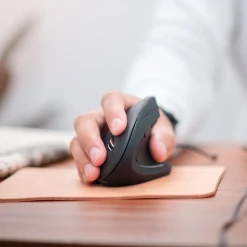 Outlet Delton Ergonomic 12 Wireless Ergonomic Optical 2.4 GHz Gaming Mouse, Black (DMERG12-WB)