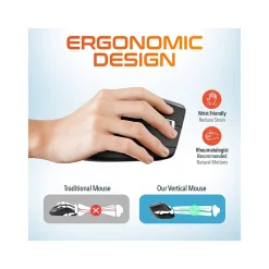 Sale Delton G20 Wireless Ergonomic Computer Keyboard and Optical Mouse Combo, Black (DKMKITERG20-WB)