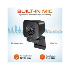 Outlet Delton HD 1080p Wireless Webcam, 2.1 Megapixels, Black (DCWC50)