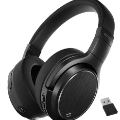 Hot Delton M101 Wireless Active Noise Canceling Bluetooth Stereo Business/Gaming Over-the-Ear Computer Headset, Black (DBHM101D)