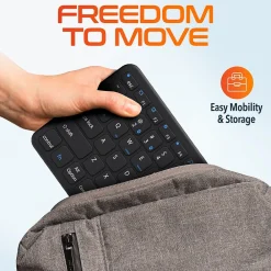 Delton N60 Bluetooth Keyboard with Touchpad, Small Portable Wireless Computer Keyboard, Black (DKMIN60-WB)