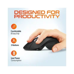Online Delton S10 Wireless Optical Mouse, Black (DMERGS10-WB)