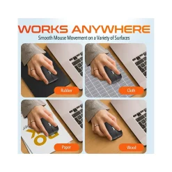 Online Delton S10 Wireless Optical Mouse, Black (DMERGS10-WB)