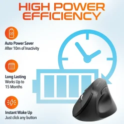 Clearance Delton S12P Wireless Optical 2.4 GHz Mouse, Black (DMERGS12P-WB)