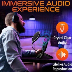 Clearance Delton U3000 Noise Canceling Condenser Microphone, Black (DRU3000)