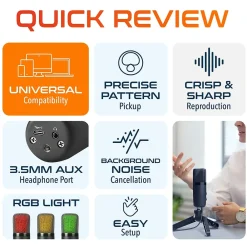 Clearance Delton U3000 Noise Canceling Condenser Microphone, Black (DRU3000)