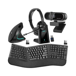 Sale Delton Work Anywhere 35X Wireless Noise Canceling Bluetooth Over-the-Ear Headset Kit (DBND4WLS35X)