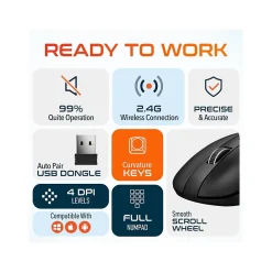 Clearance Delton Work Anywhere 90X Wireless Noise Canceling Bluetooth Computer On-Ear Headset Kit (DBND4WLS90XREG)
