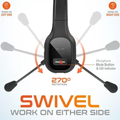 New Delton 20X Professional USB-C, 3.5mm Noise Canceling Bluetooth On Ear Headset (DBTHEAD20XBTDLHSAS1)