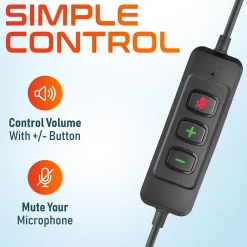 Best Delton 40Y Noise-Canceling Mono Over-the-Ear Headset, USB Type-A (DWH40YAC)