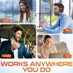 Best Delton 42Y Noise-Canceling Stereo Over-the-Ear Headset, USB Type-A (DWH42YAC)