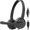 Hot Delton 12Y Stereo On-Ear Computer Headset, USB Type-A (DWH12Y)