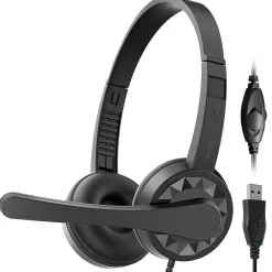 Hot Delton 12Y Stereo On-Ear Computer Headset, USB Type-A (DWH12Y)
