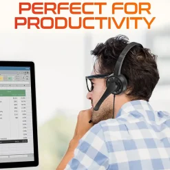 Hot Delton 12Y Stereo On-Ear Computer Headset, USB Type-A (DWH12Y)