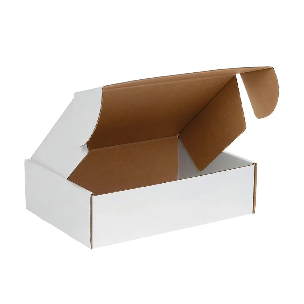 Clearance Unbranded Deluxe Literature Mailer, 14" x 10" x 3", White, 50/Bundle (MFL14103)