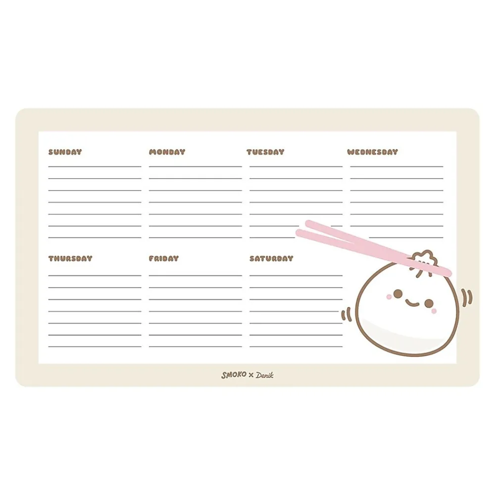 Notepads|Denik Lil B Dumpling Notepad, 10" x 6", Multicolor, 52 Sheets/Pad (DP1887)