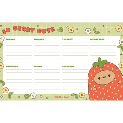 Notepads|Denik Strawberry Dumpling Notepad, 10" x 6", Multicolor, 52 Sheets/Pad (DP1908)