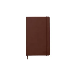 Journals|DesignWorks Ink Journal, 5.13" x 8.25", Wide Ruled, Brown, 240 Pages (TJBP85-1024S)