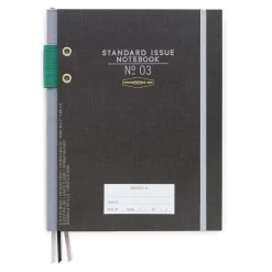 Journals|DesignWorks Ink Standard Issue #3 Planner, 6.75" x 8.5", Black (JBE86-2008)