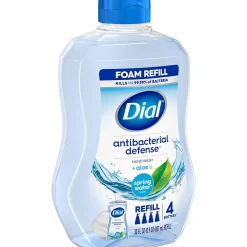 Antibacterial Defense Foaming Hand Soap Refill, Spring Water Scent, 30 Fl. Oz. (17000350875)<Dial Clearance