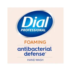 Antibacterial Defense Foaming Hand Soap Refill, Original Scent, 1 Gal., 4/Carton (17000354521)<Dial Professional Clearance
