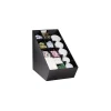 Dispense-Rite Lid 14 Compartment, Straw and Condiment Organizer, Black (NLO-CTVL)