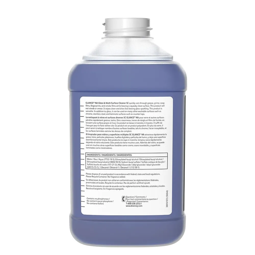 Glance NA Glass & Multi-Surface Cleaner for J-Fill, Refill, 2.5L, 2/Carton (100975197)<Diversey New
