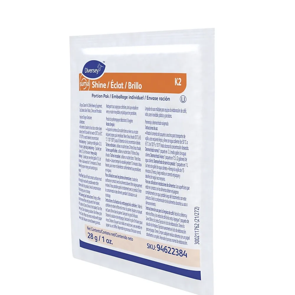 Suma Shine Portion Pak, Unscented, 0.99 oz., 100/Carton (94622384)<Diversey New