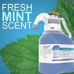 Diversey II 256 Disinfectant Cleaner and Deodorant, SmartDose Bottle, Mint, 2/Carton (5019317)<Virex Clearance