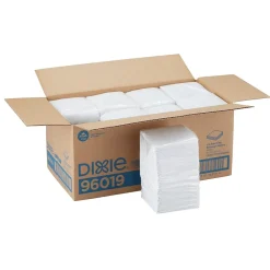 Georgia-Pacific Dixie 1/4-Fold 1-Ply Beverage Napkin by GP PRO, White, 500 Napkins/Pack, 8 Packs/Case (96019/96017)