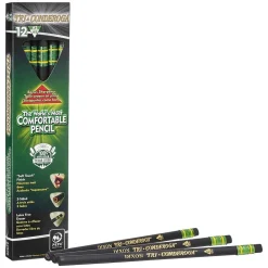 Pencils|Dixon Tri-Conderoga The World's Most Comfortable Pencil Wooden Pencils, No. 2 Medium Lead, Dozen (22500)