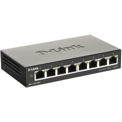 New D-Link DGS-1100 Series 8-Port Gigabit Ethernet Smart Switch, Black (DGS-1100-08V2)
