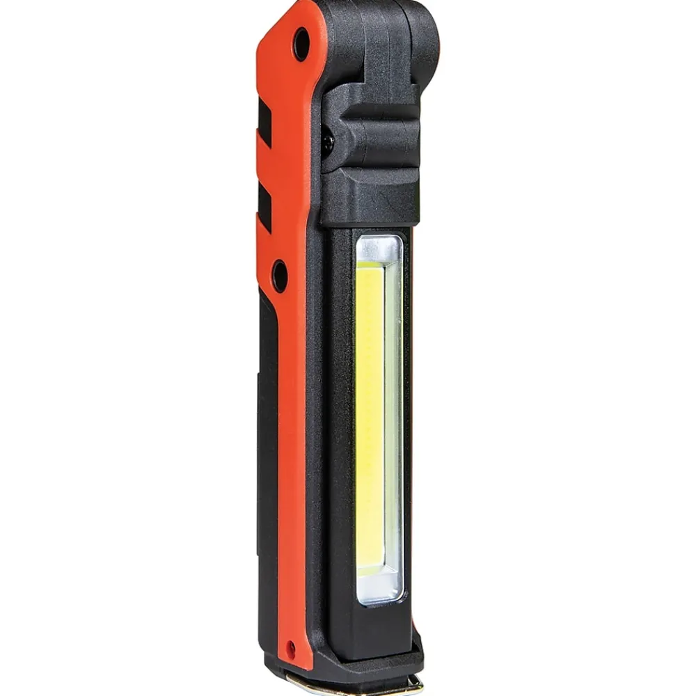 Dorcy 450-Lumen Flex COB Rechargeable Work Light and LED Tip Inspection Flashlight, Red (41-4343)