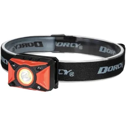 Dorcy Ultra HD 650-Lumen LED Rechargeable Headlamp with Motion Sensor, Red & Black (41-4337)
