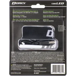 Dorcy Ultra HD 650-Lumen LED Rechargeable Headlamp with Motion Sensor, Red & Black (41-4337)