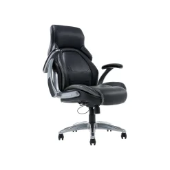 Ergonomic Chairs*Dormeo Bonded Leather Manager Chair, Two Tone (60030) Black