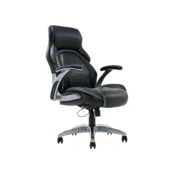 Ergonomic Chairs*Dormeo Bonded Leather Manager Chair, Two Tone (60030) Black